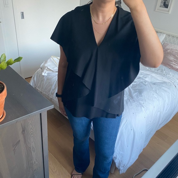 COS Tops - Cos Black Draped Top